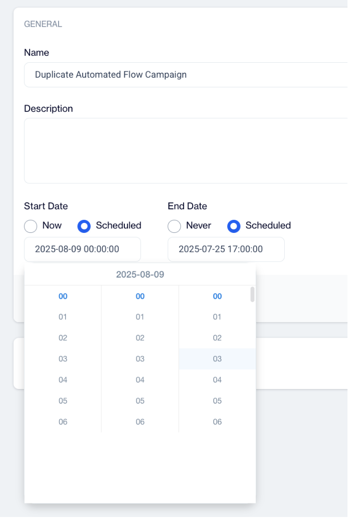 Configuring the Duplicated Flow
