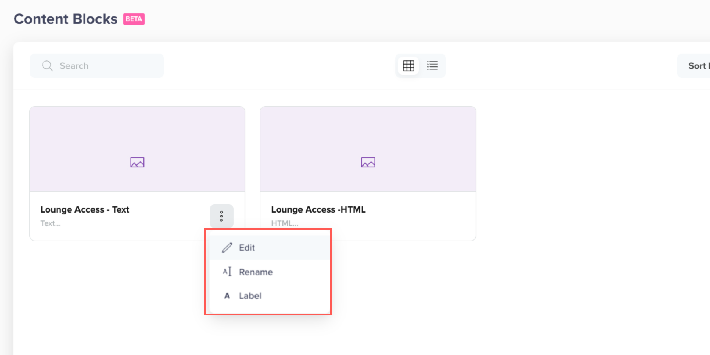 Content Block Operations