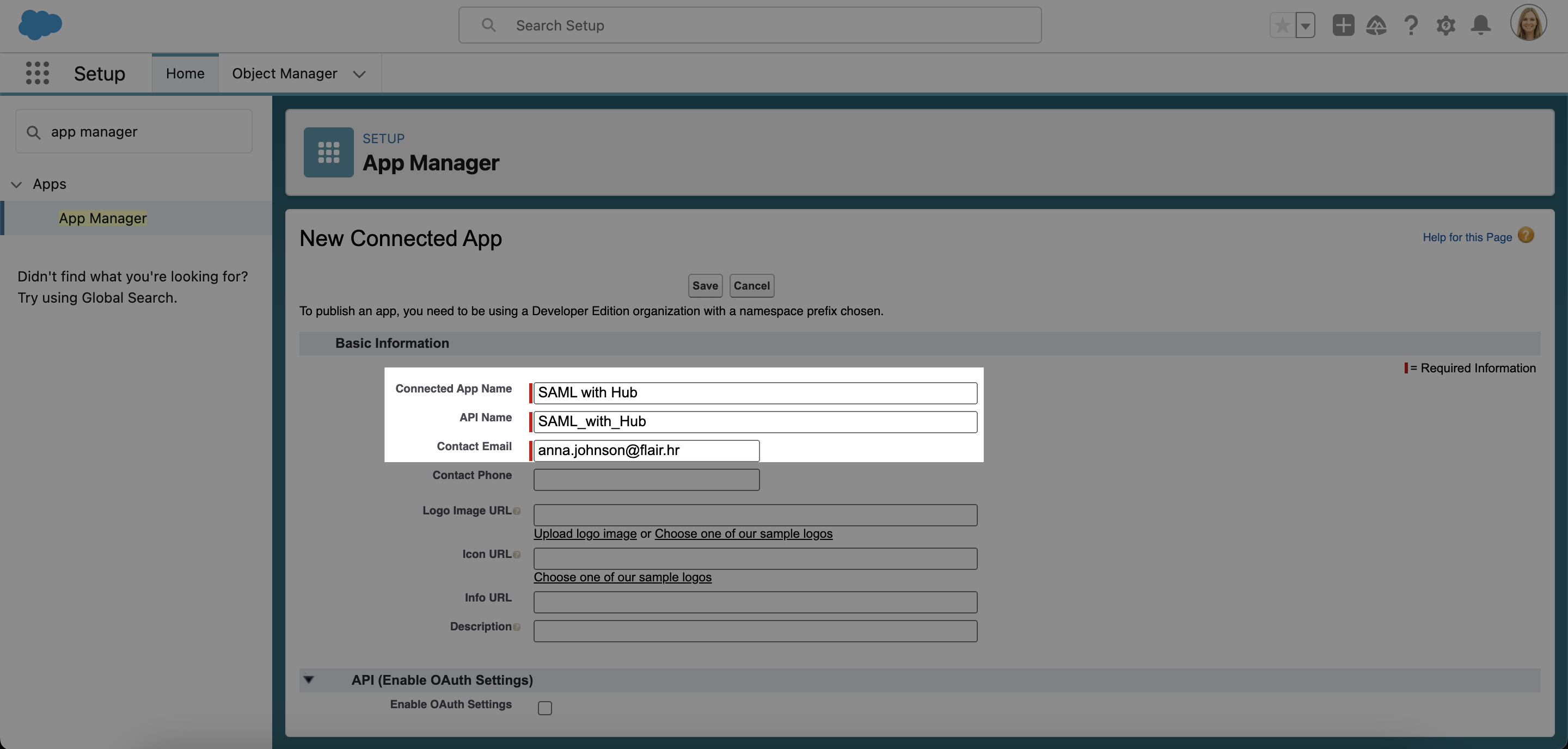 Connect Employee Hub Login with Salesforce