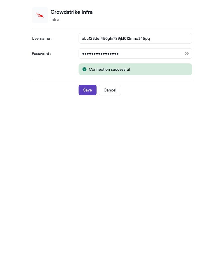 CrowdStrike Infra settings