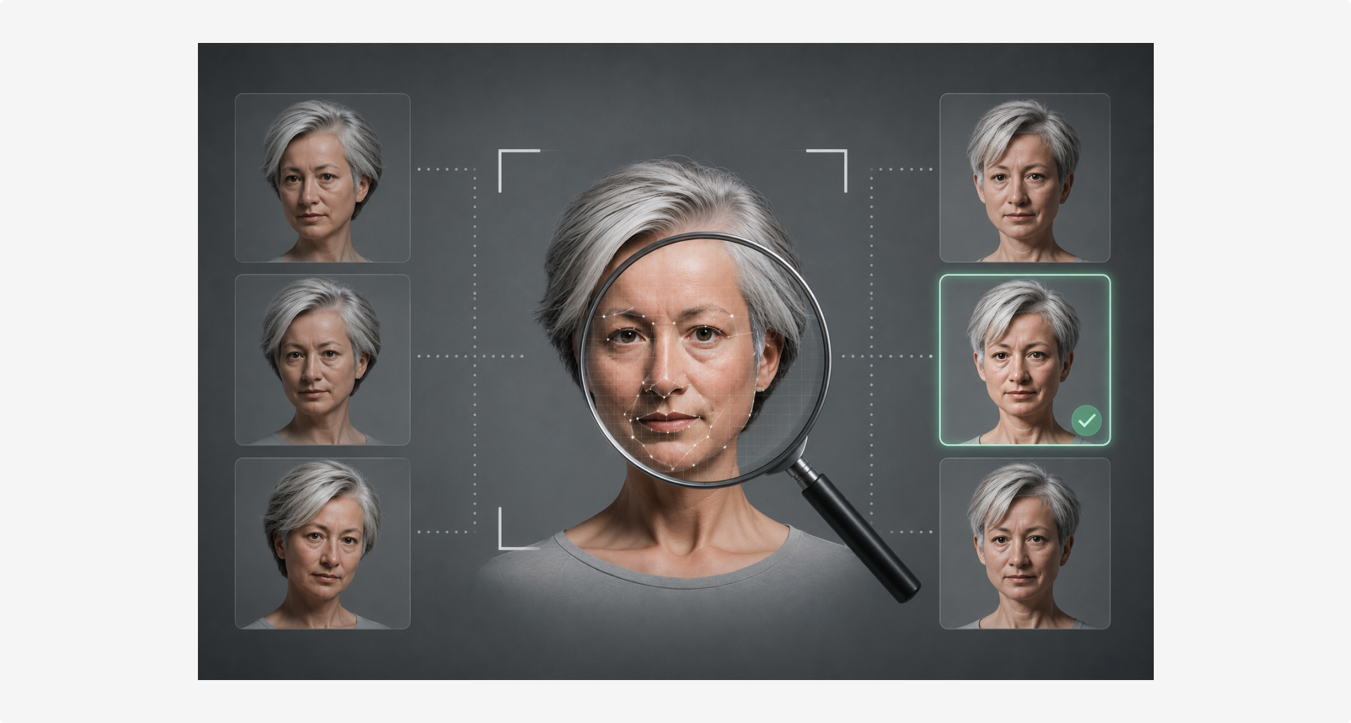 Two clients with similar face traits