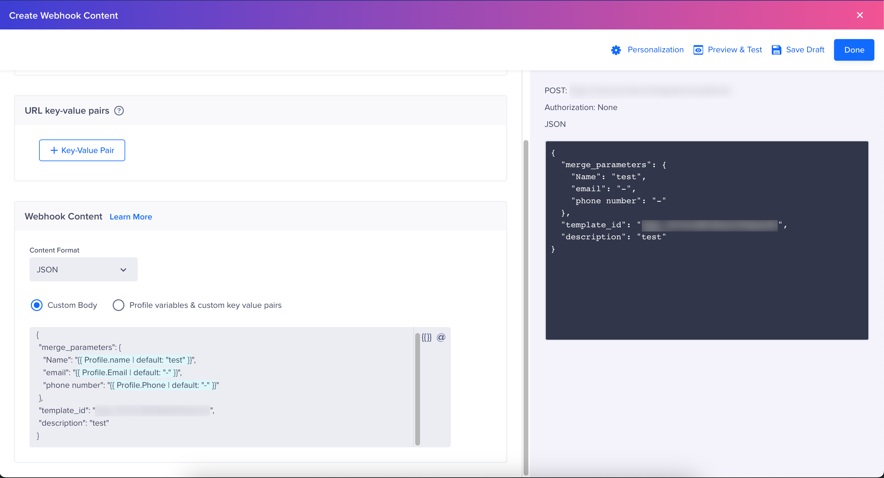 Preview and Test