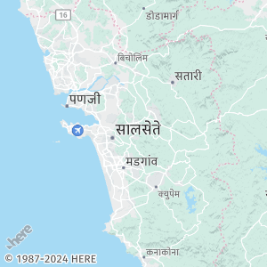 Map of Goa with default labels