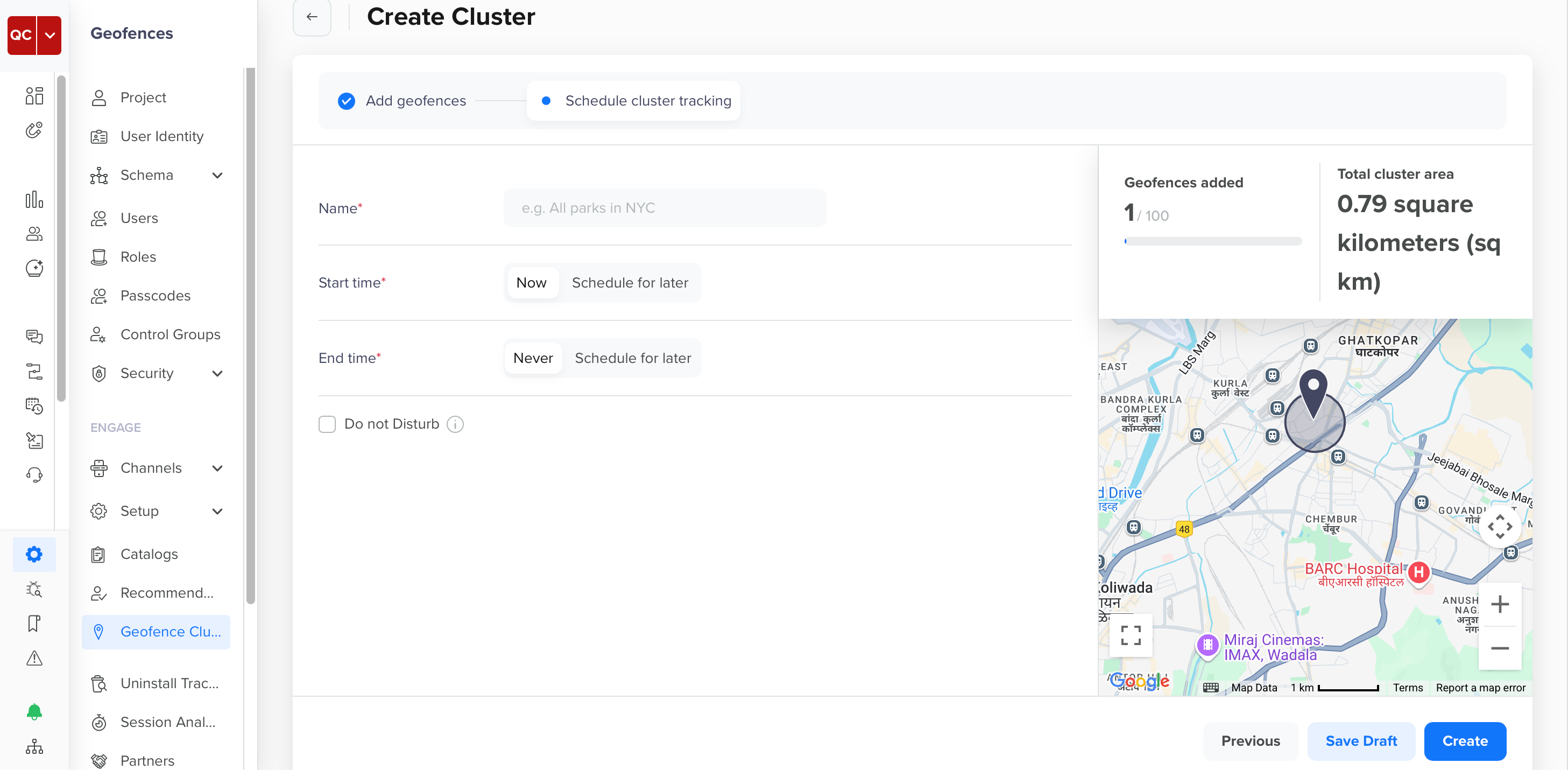 Schedule Cluster Tracking
