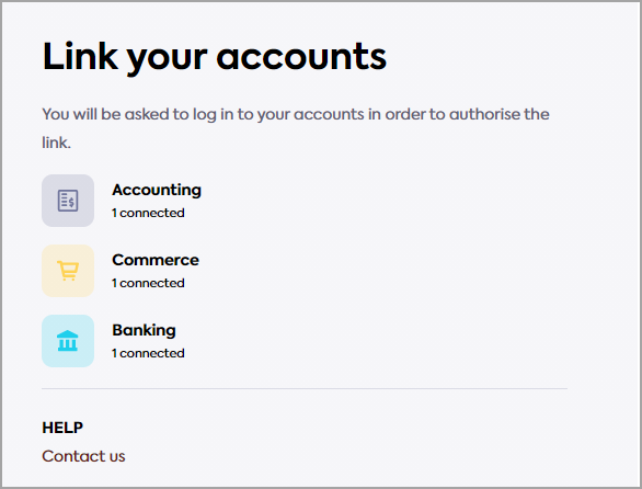 platforms.png Link user interface: information about the number of connected data sources