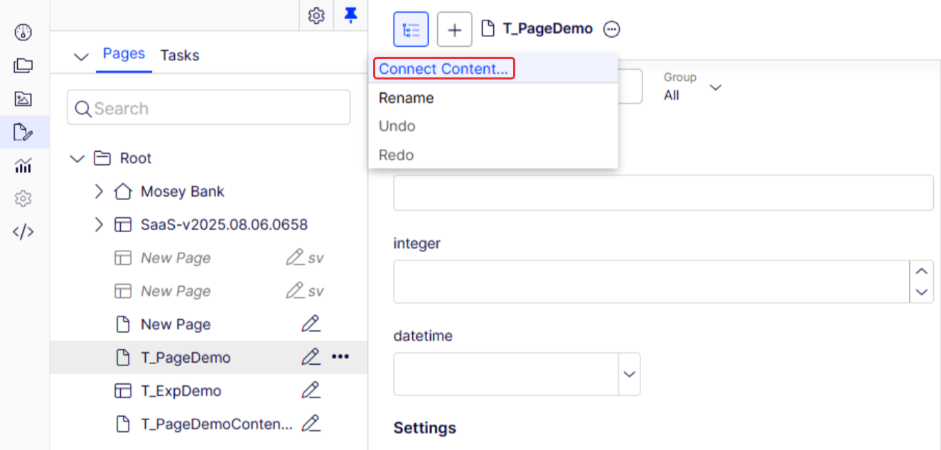 Connect Content type