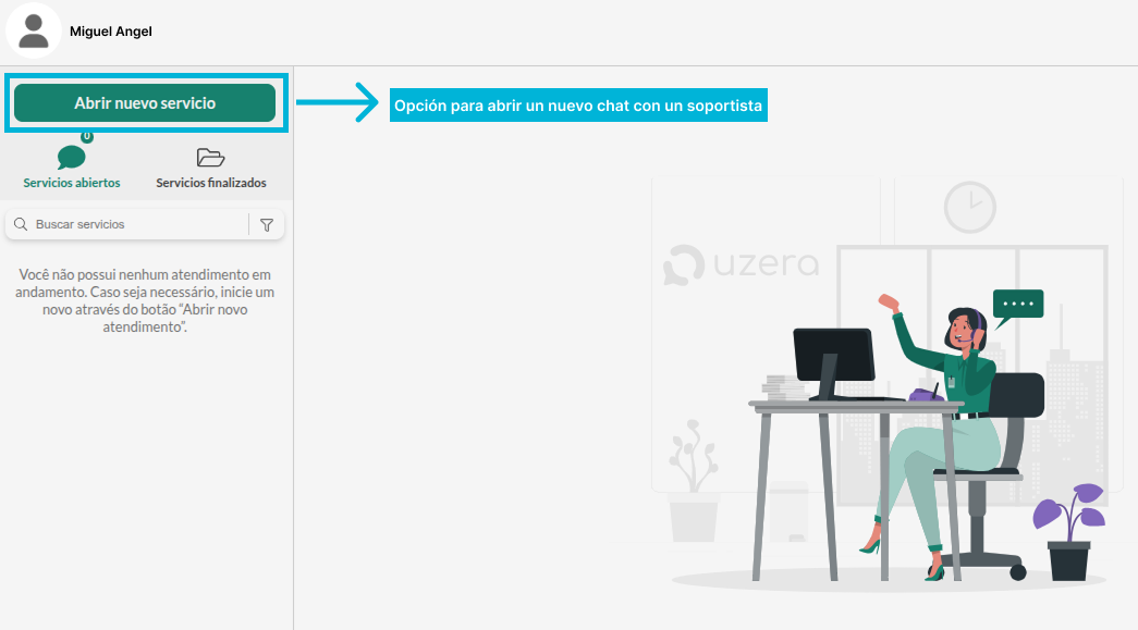Abrir nuevo servicio