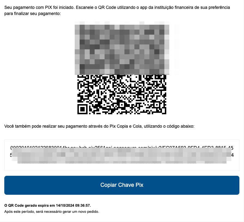 Estilização para container com QRCode