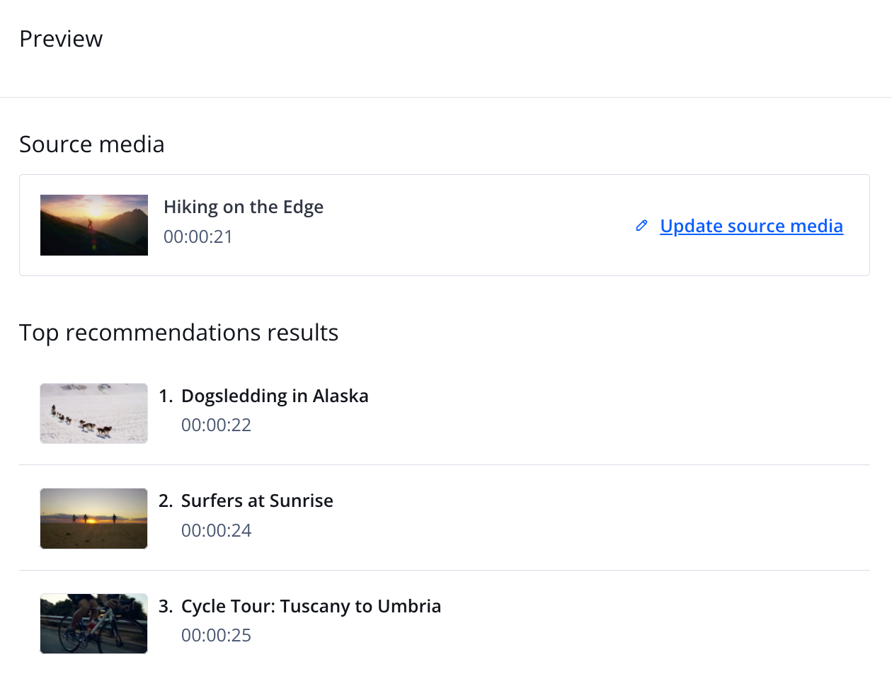 Dynamic playlist preview