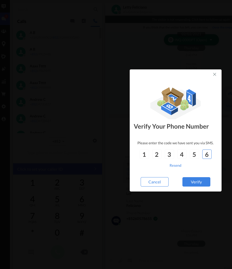 Verify your Phone Number