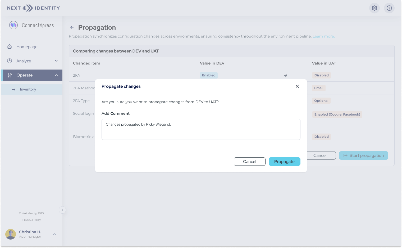 Confirmation Dialog with Optional Auditing Comment