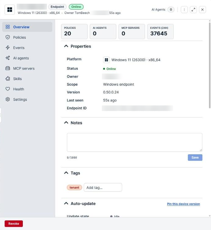 Endpoint details