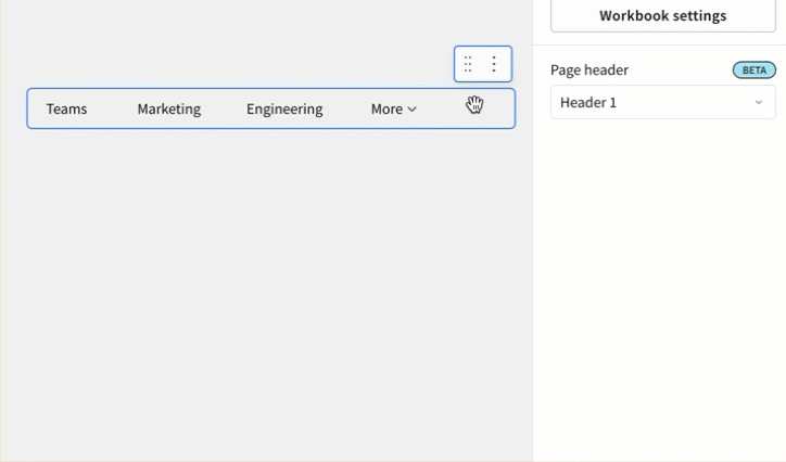 A navigation option is dragged and dropped under another navigation option to create a submenu.
