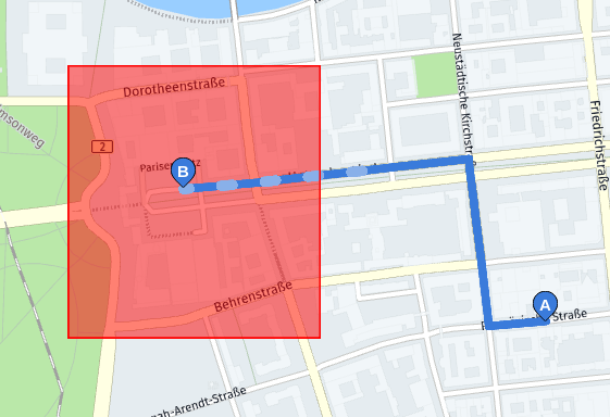 avoid areas violated