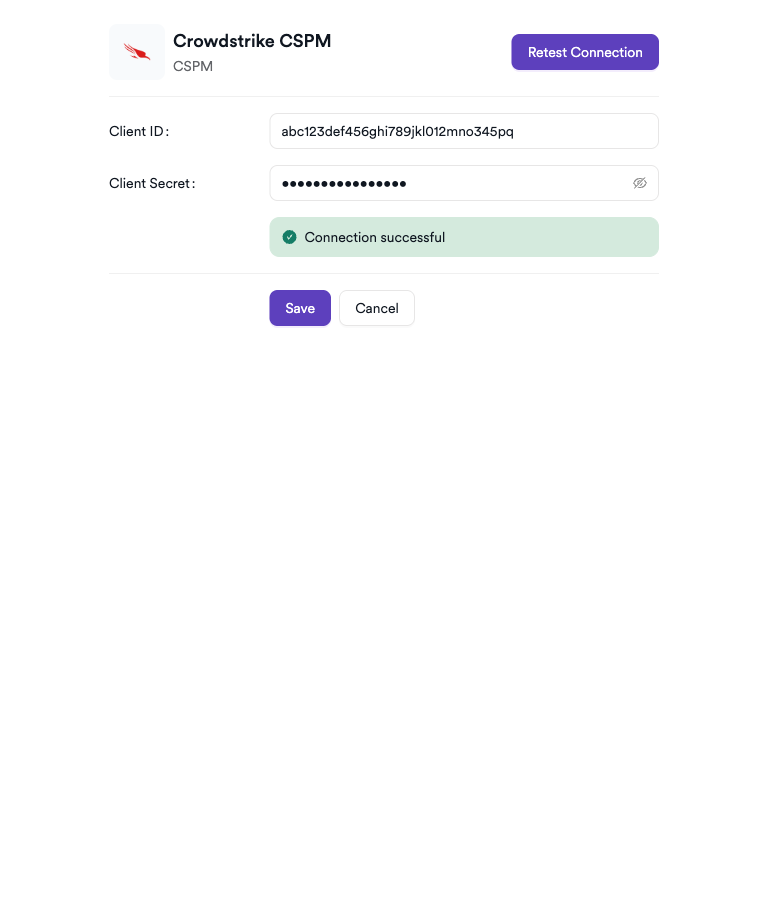 CrowdStrike CSPM settings