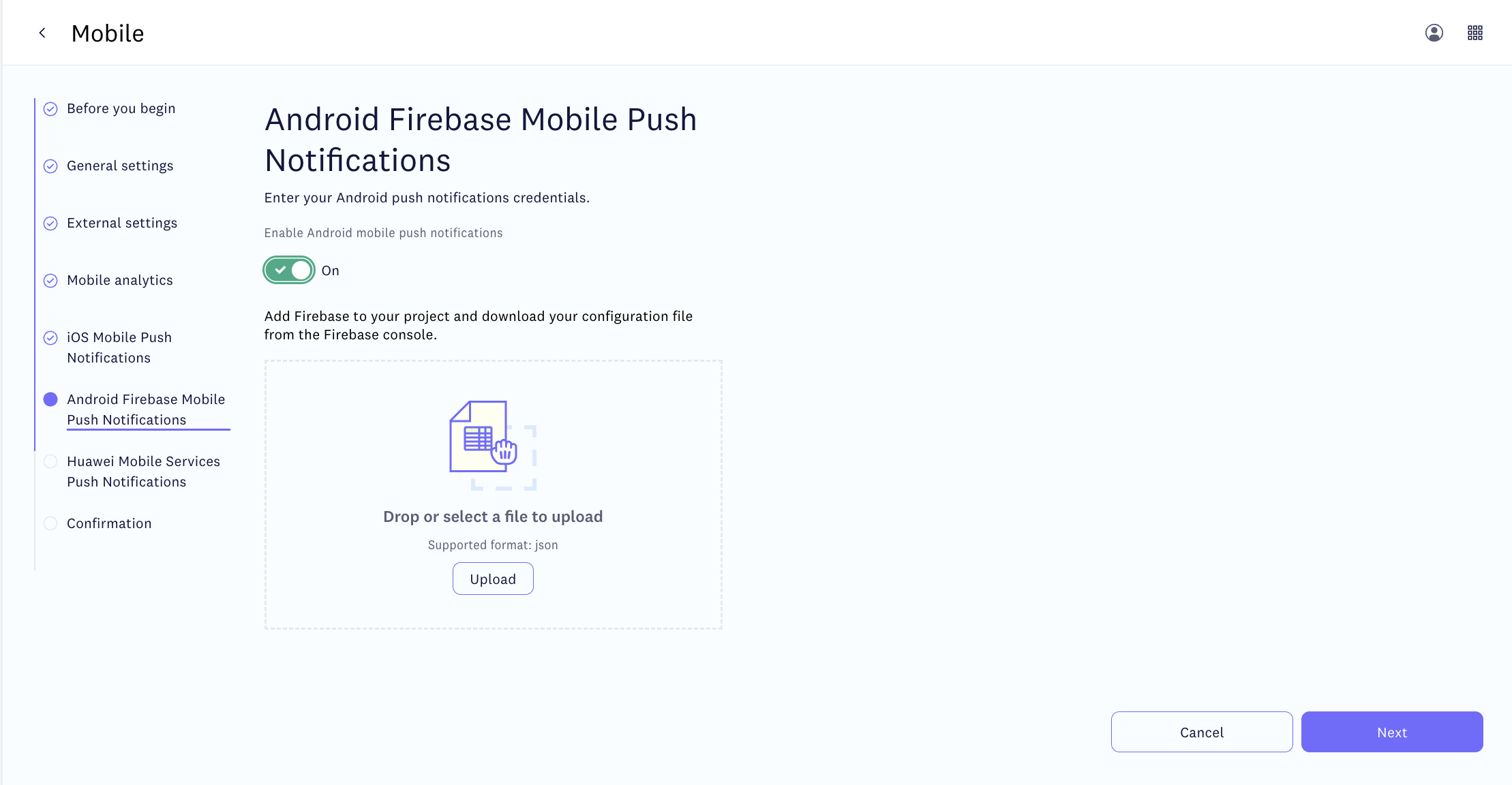 Android settings
