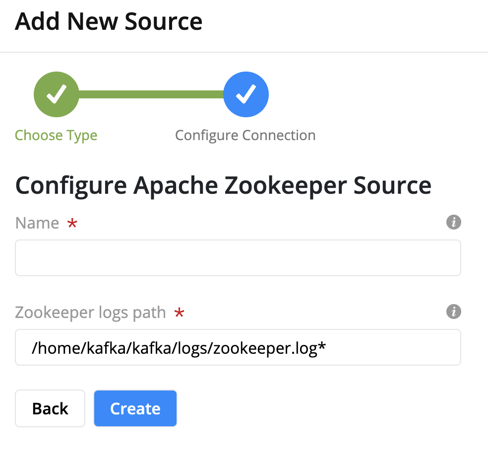 Apache Zookeeper Log Configuration Form