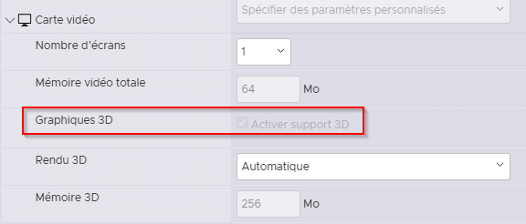 Configuration CPU VMware