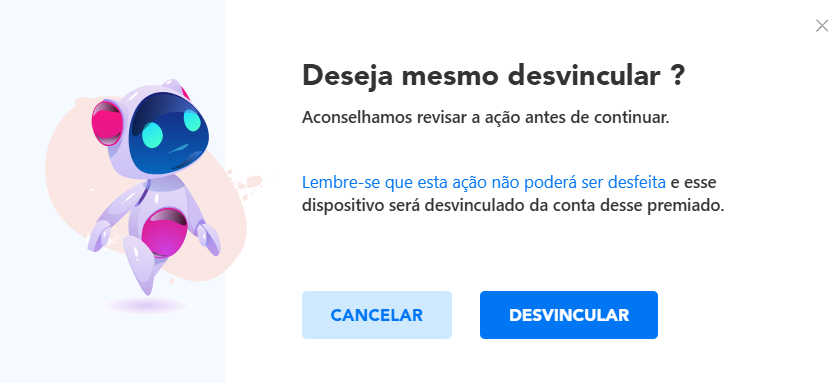 Desvinculação de dispositivo