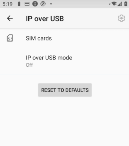 IP over USB