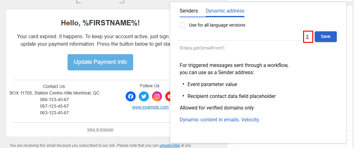 Personalization icon