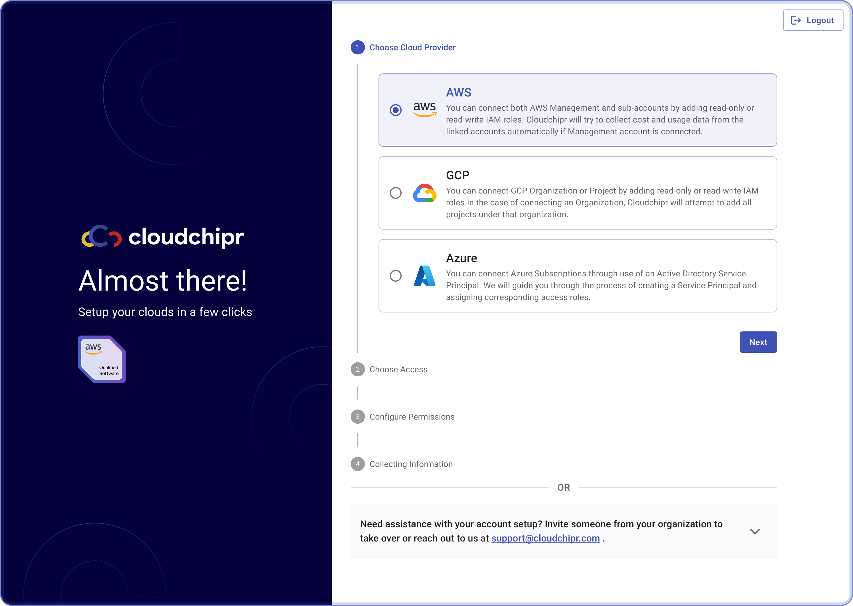 Cloudchipr - Choose Cloud Provider