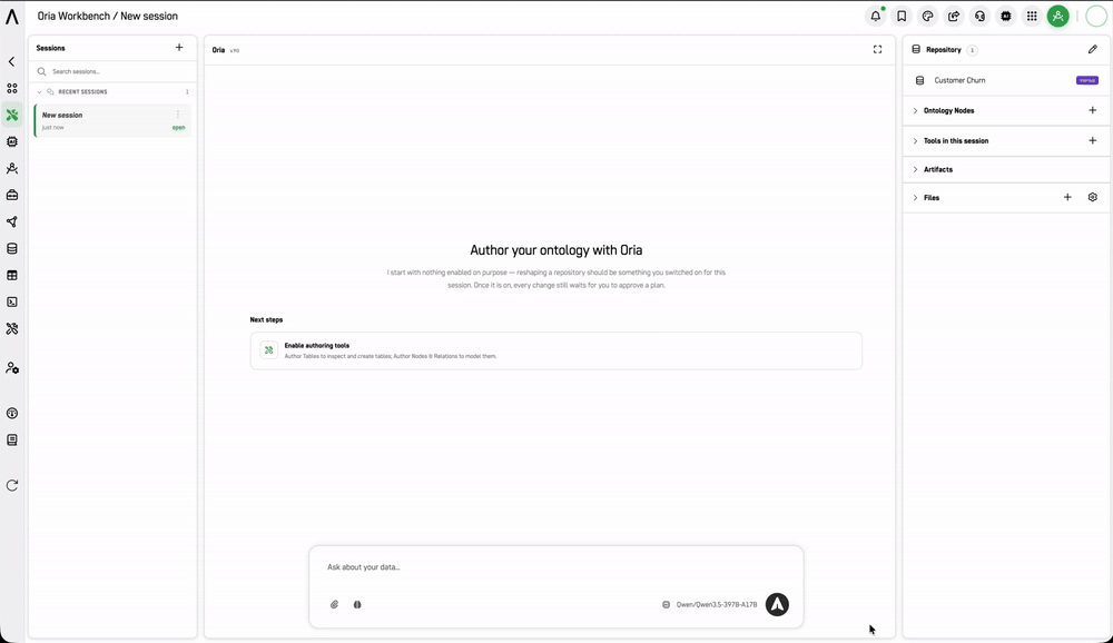 Screenshot: Ontology Nodes picker with Repository, Category and Tag filters