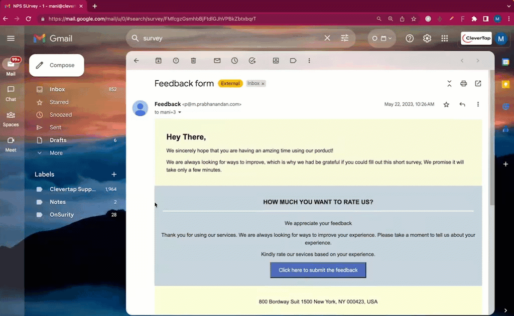 Preview of View AMP Email in Browser