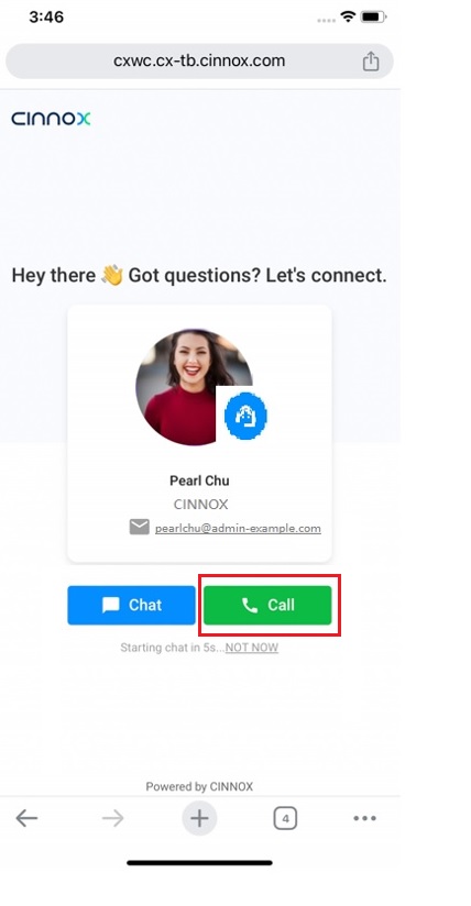 Web View - Direct Call