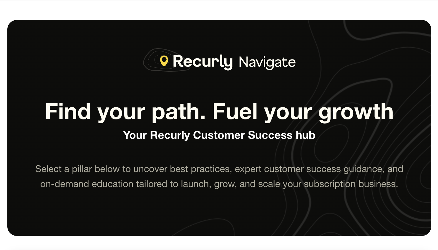 Navigate Monthly Scorecard example showing subscription health metrics