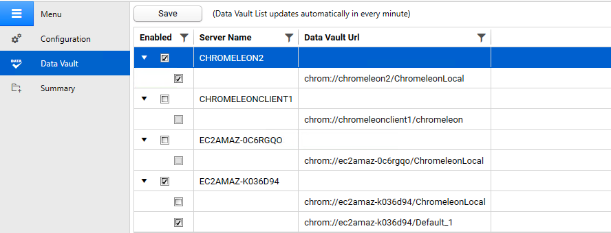 Data Vault section