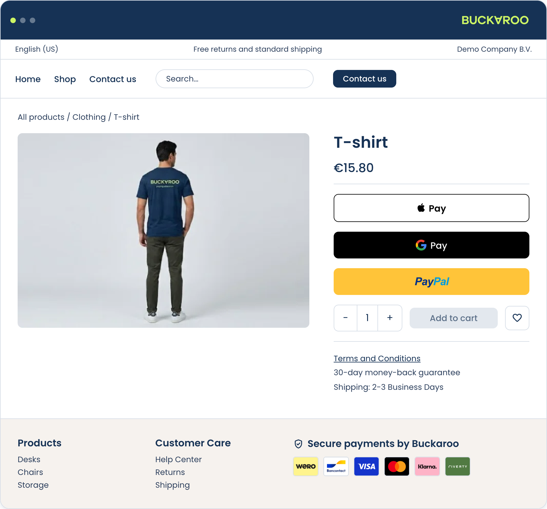 Odoo Express Payment Buttons