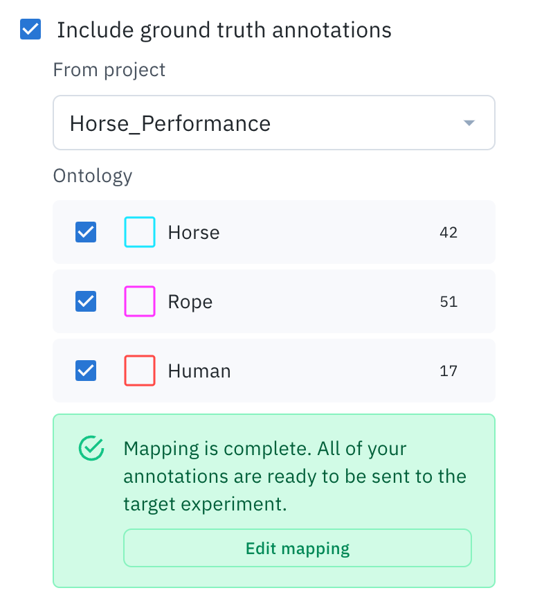 Your model run ontology must be mapped correctly in order to finish creating the model run.