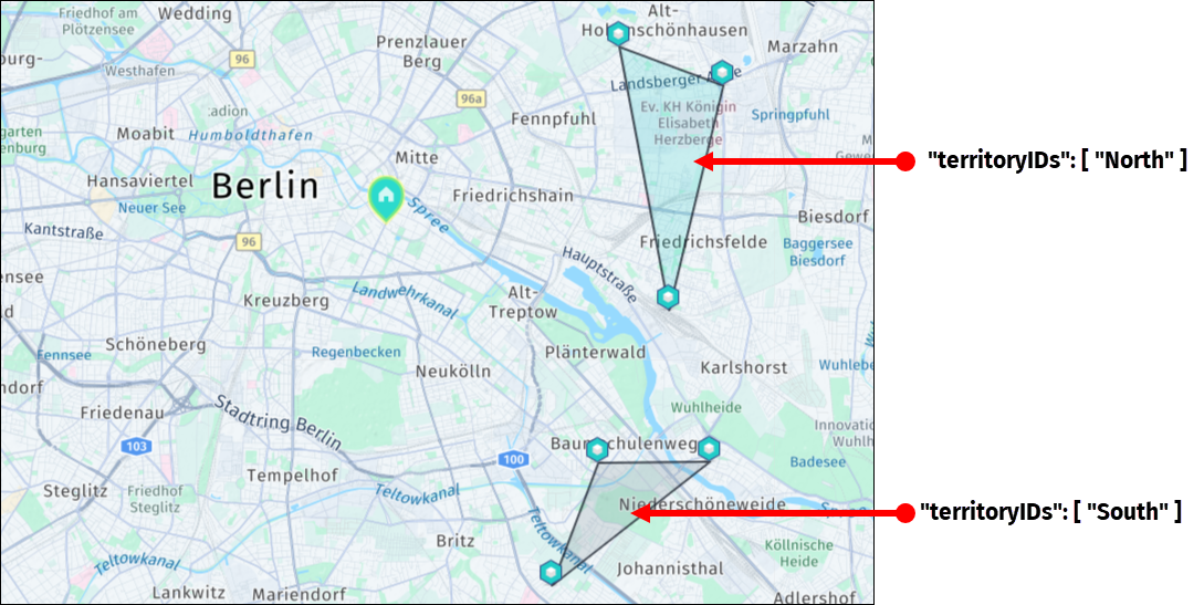 Jobs with territoryIDs