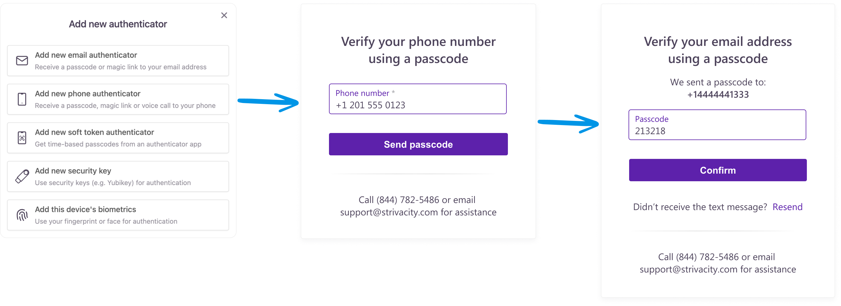 Add phone number authenticator