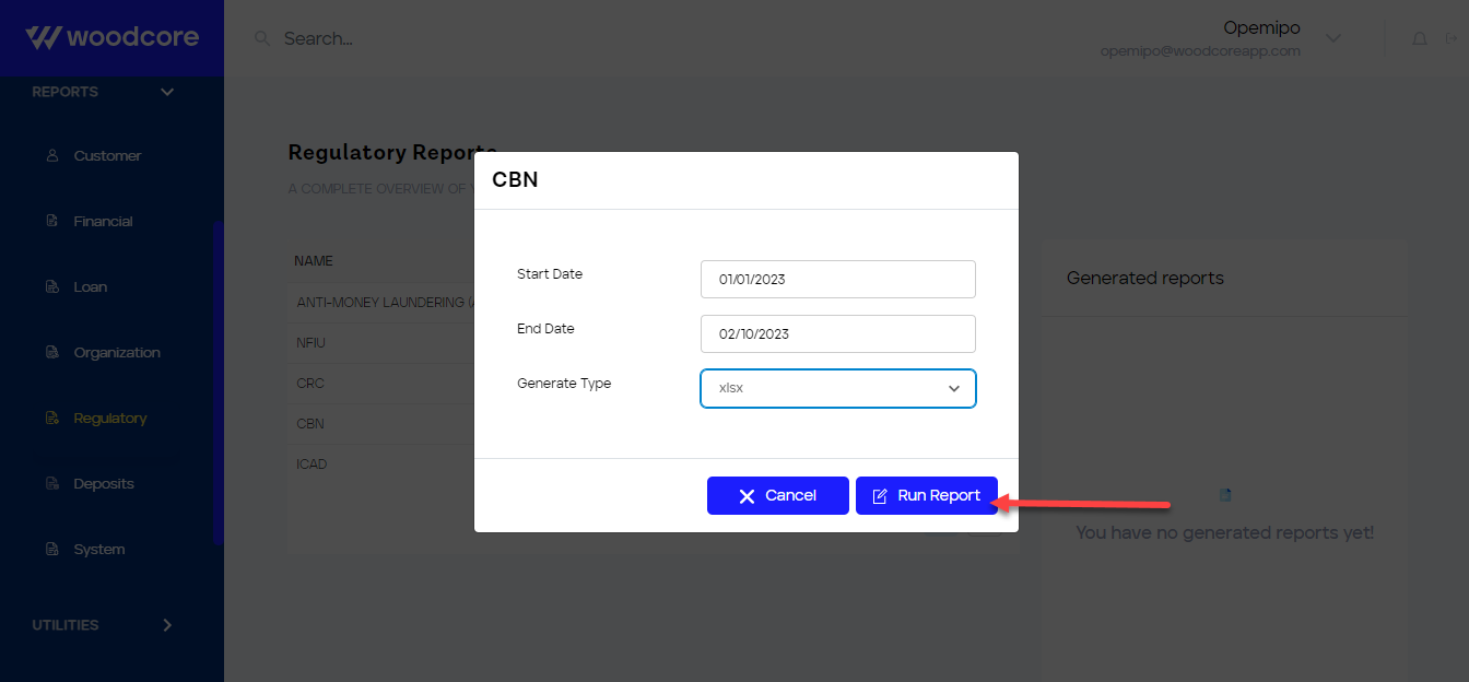 Generate CBN Report