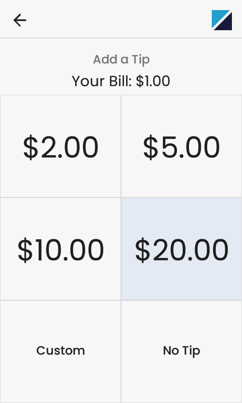 BluePOS® Tip Screen