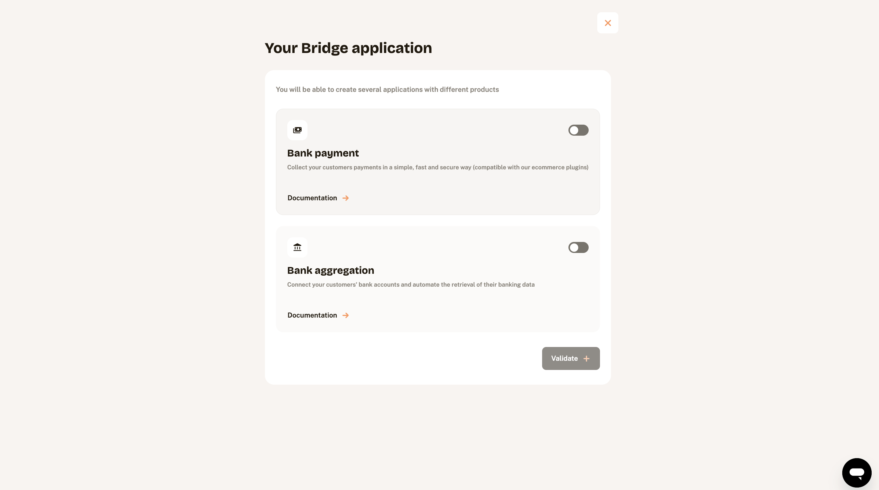 Create your application