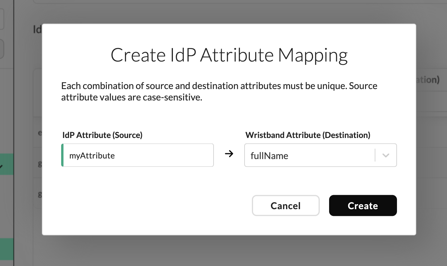 create-idp-attribute-mapping-modal