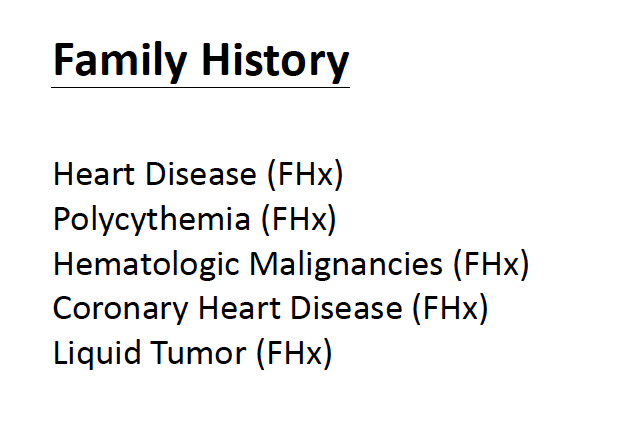 The Family History Overview