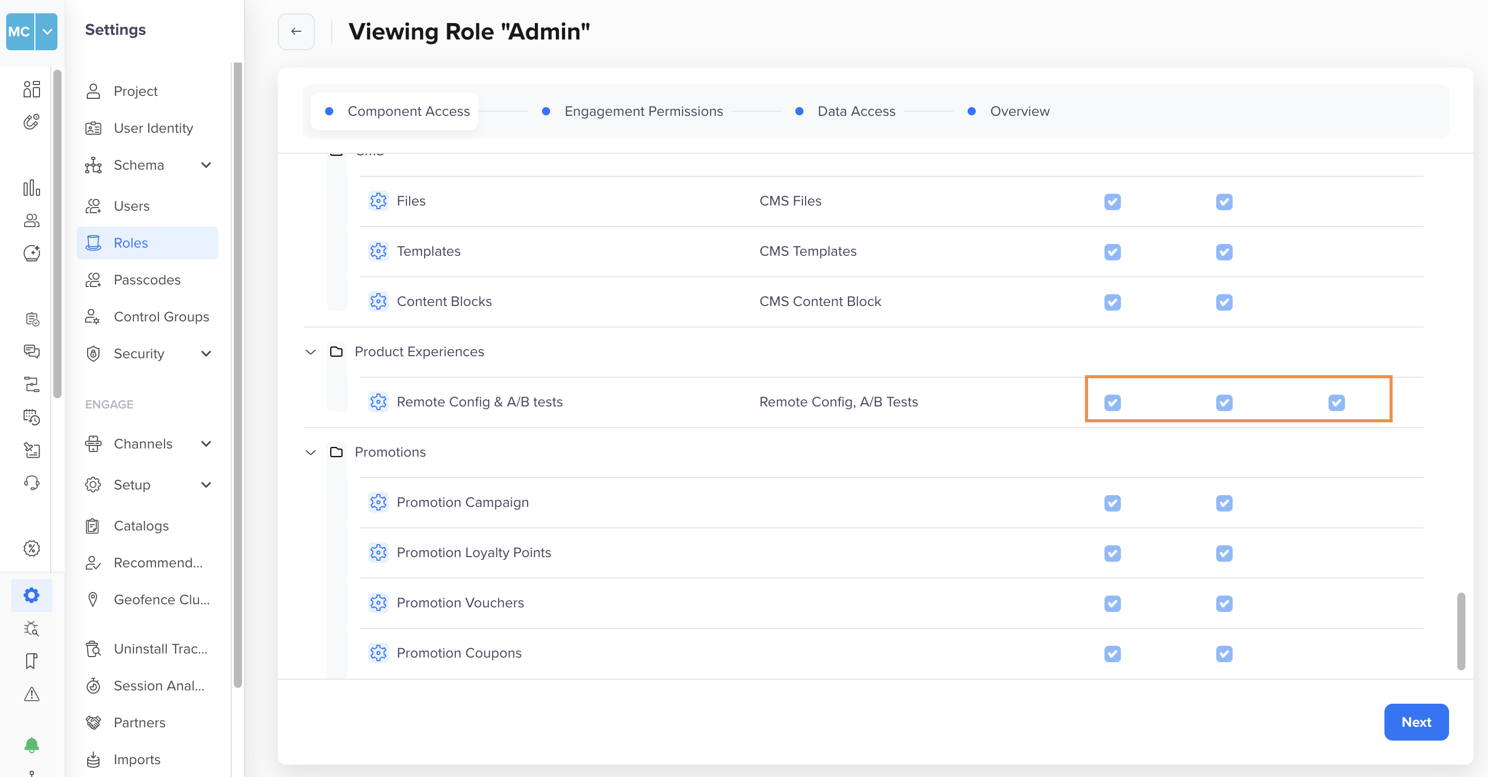 Product Experience Workflow Custom Role Permissions