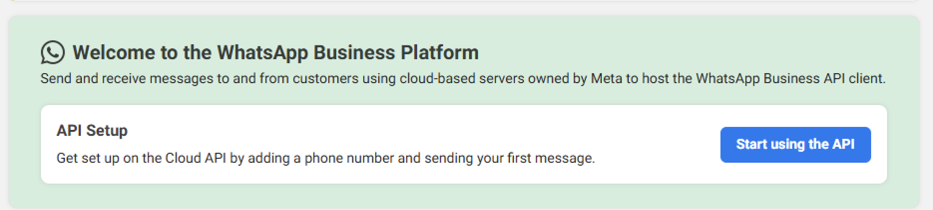 Start using the API