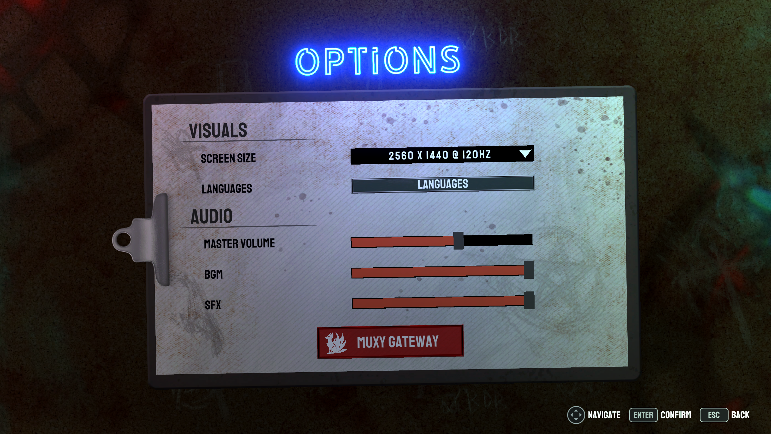 Muxy Gateway Button in the game