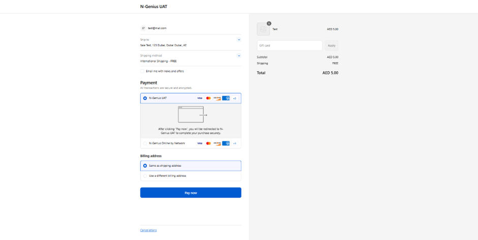 Your customer selects their preferred payment method and clicks on Pay now. You receive a notification