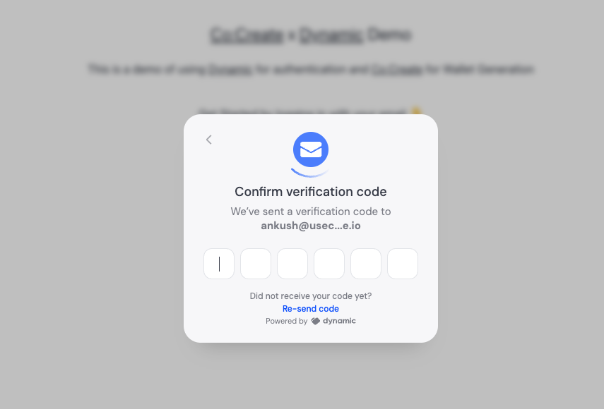 Dynamic verification code