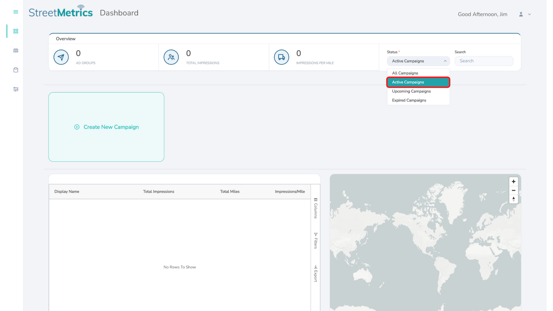 What does 'Active' mean?