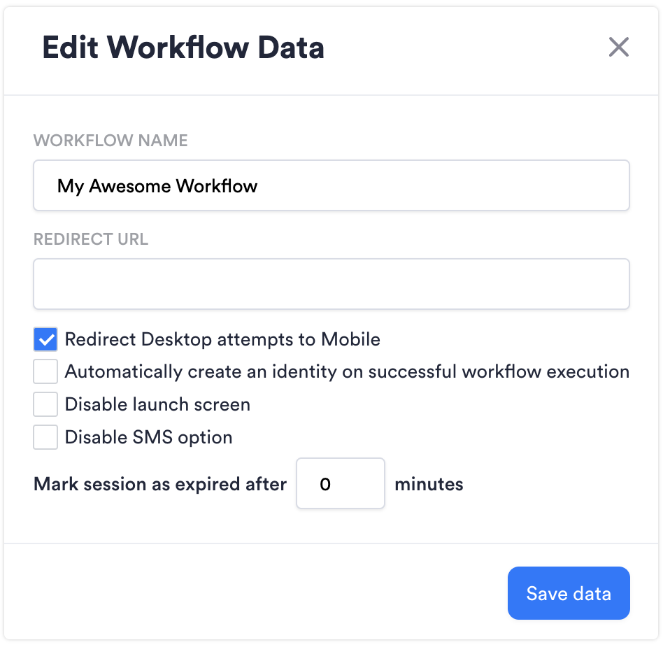 Global flow settings