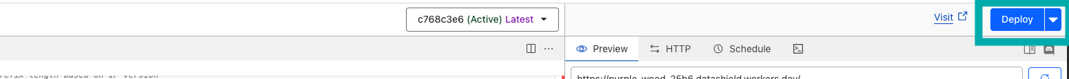 Save and deploy Worker's script.