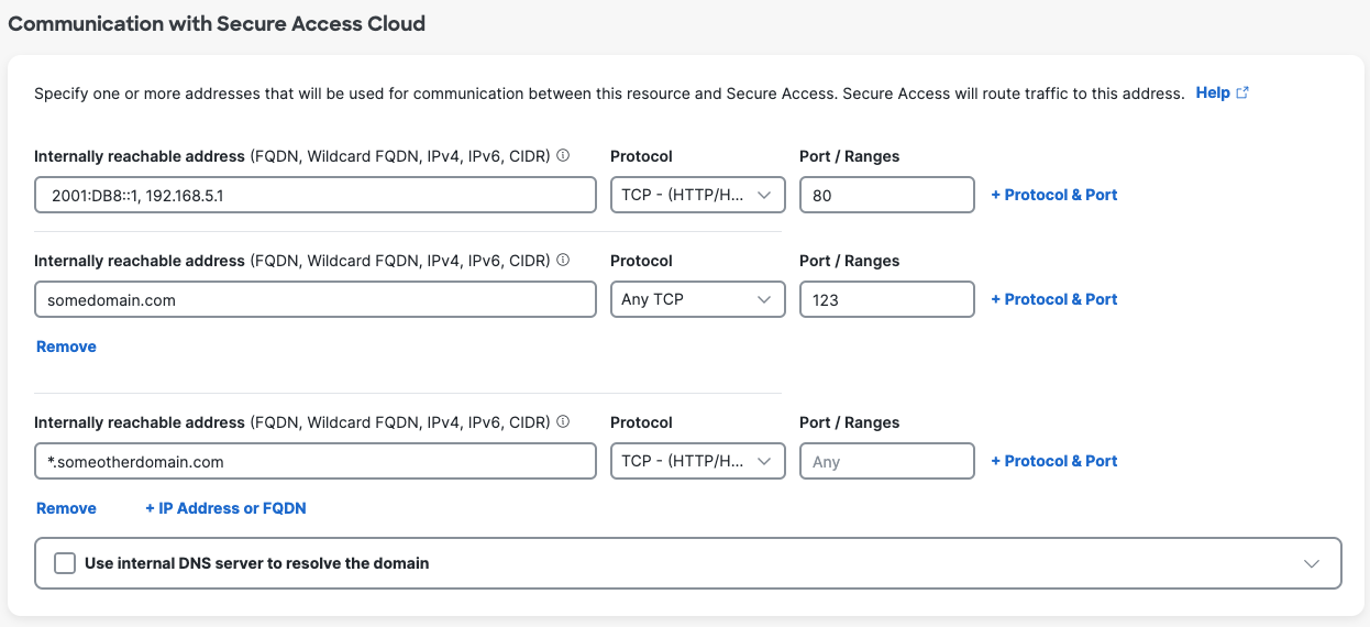 Private resource configurations that support decryption