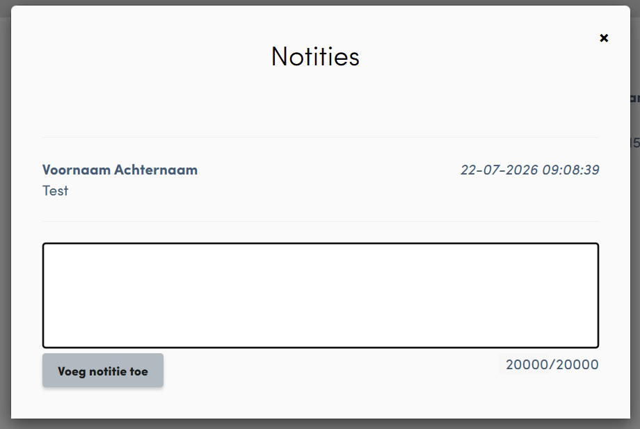 Notities pop-up